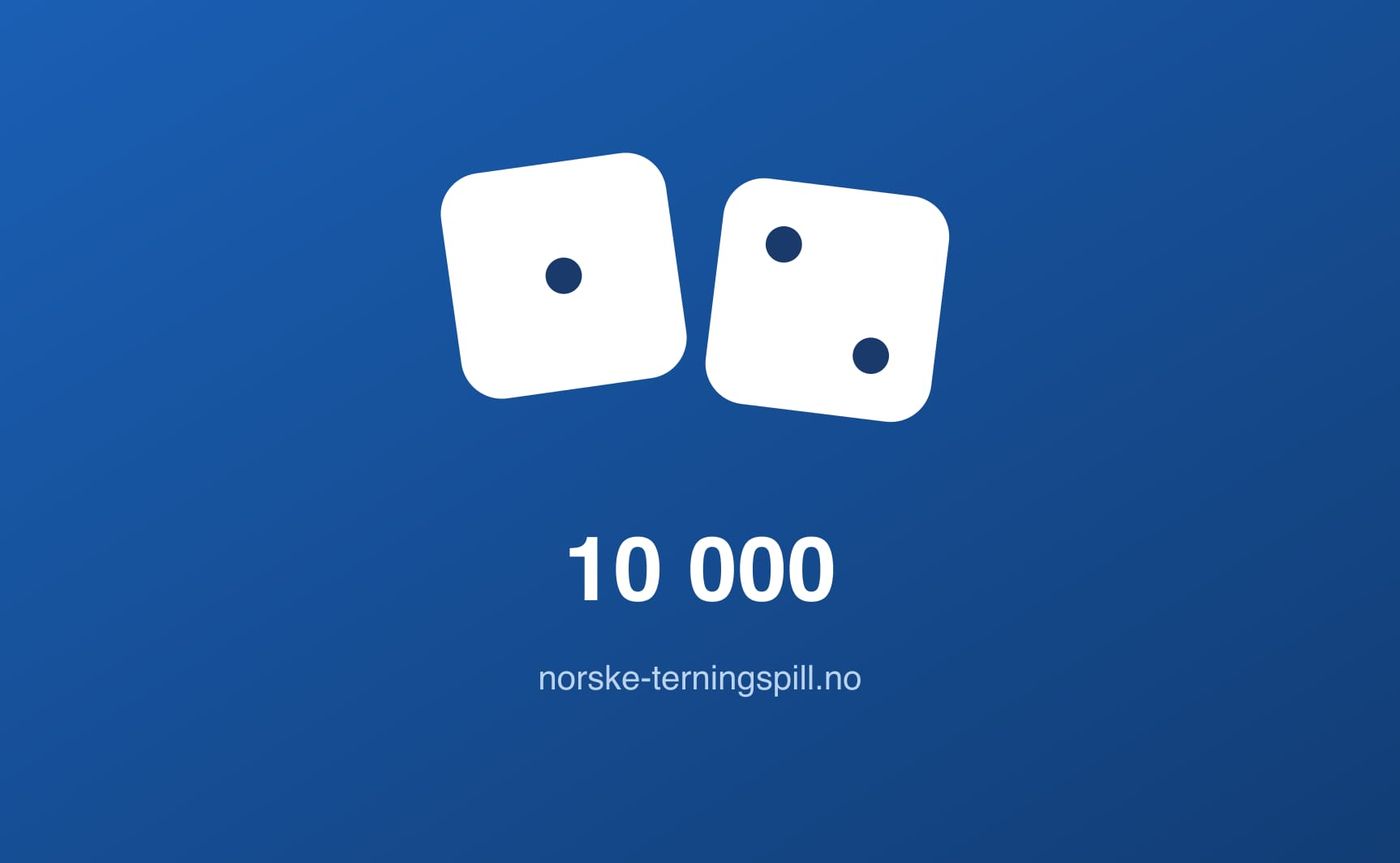 Illustrasjon til 10 000: Spillets gang