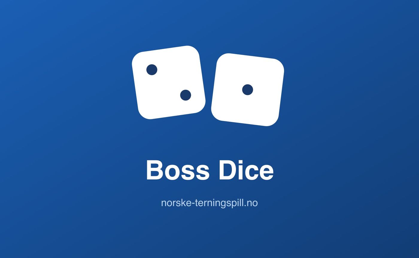 Illustrasjon til Boss Dice: Spillets gang