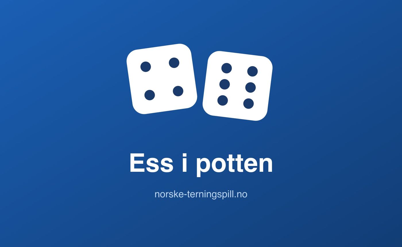 Illustrasjon til Ess i potten: Spillets gang
