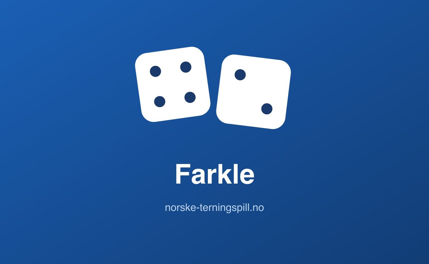 Illustrasjon til Farkle: Spillets gang