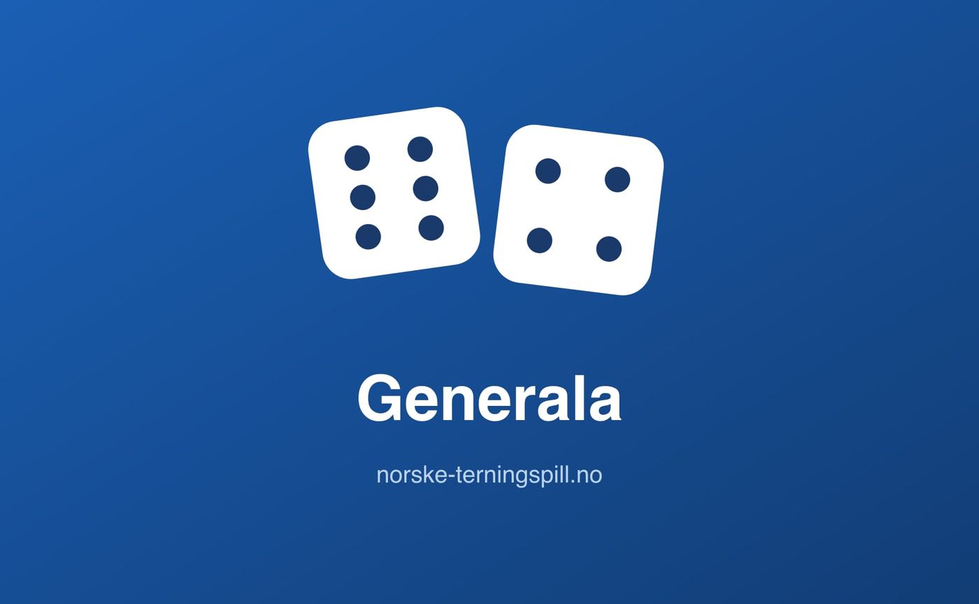 Illustrasjon til Generala: Spillets gang