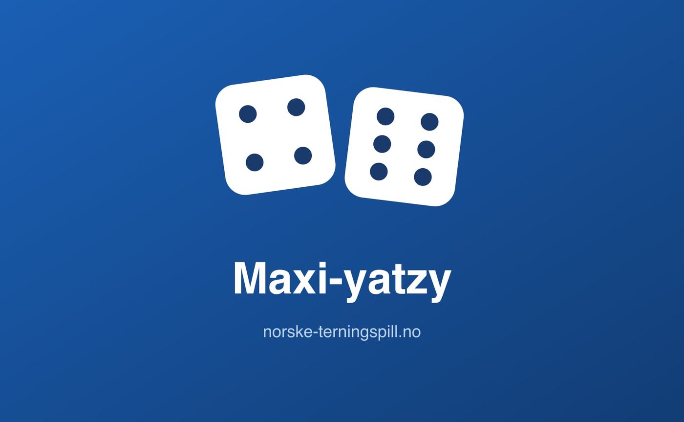 Illustrasjon til Maxi-yatzy: Spillets gang
