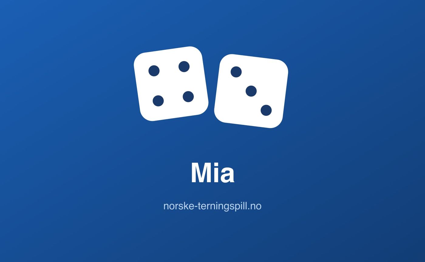 Illustrasjon til Mia: Terningverdiene