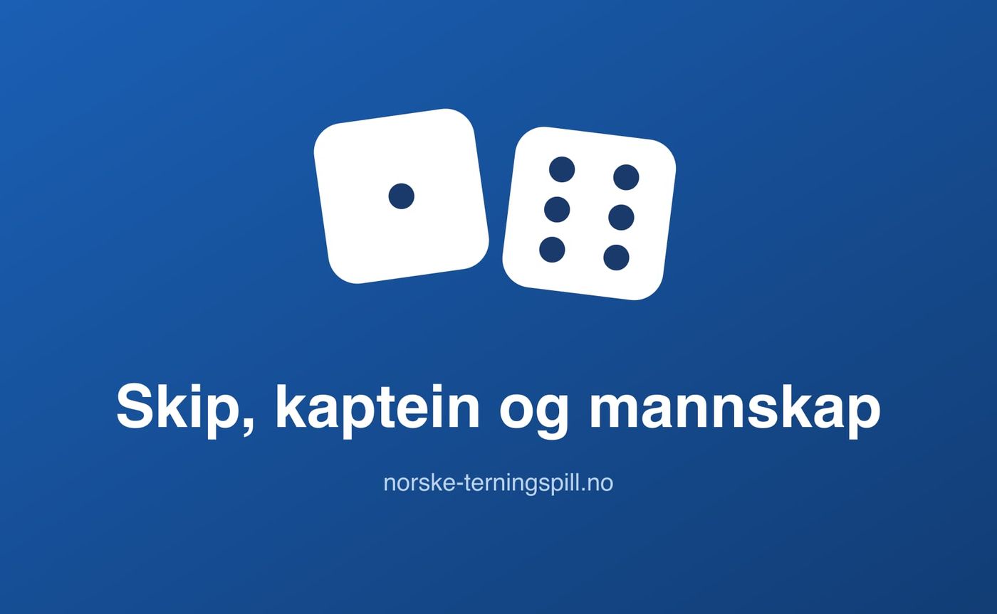 Illustrasjon til Skip, kaptein og mannskap: Spillets gang