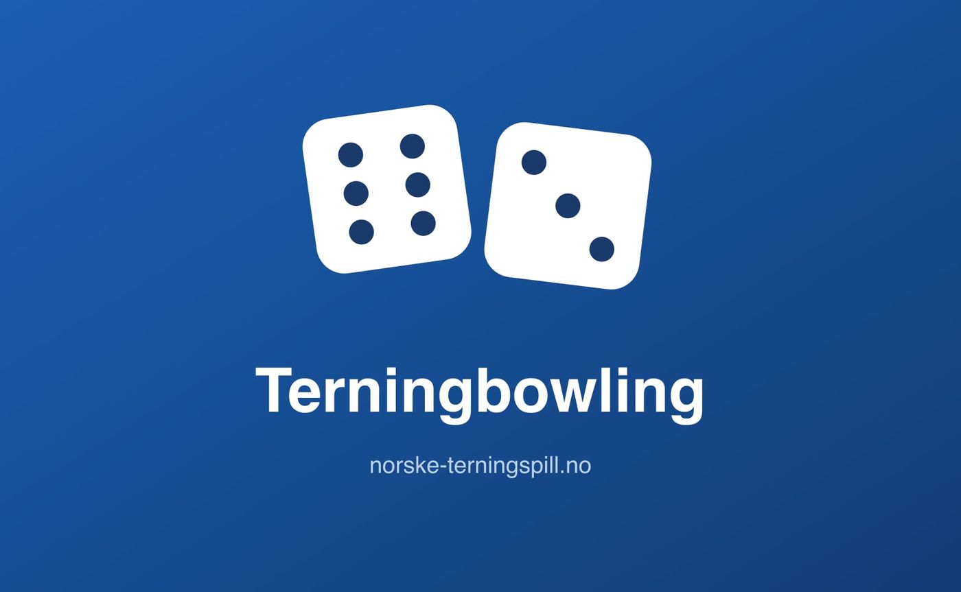 Illustrasjon til Terningbowling: Spillets gang