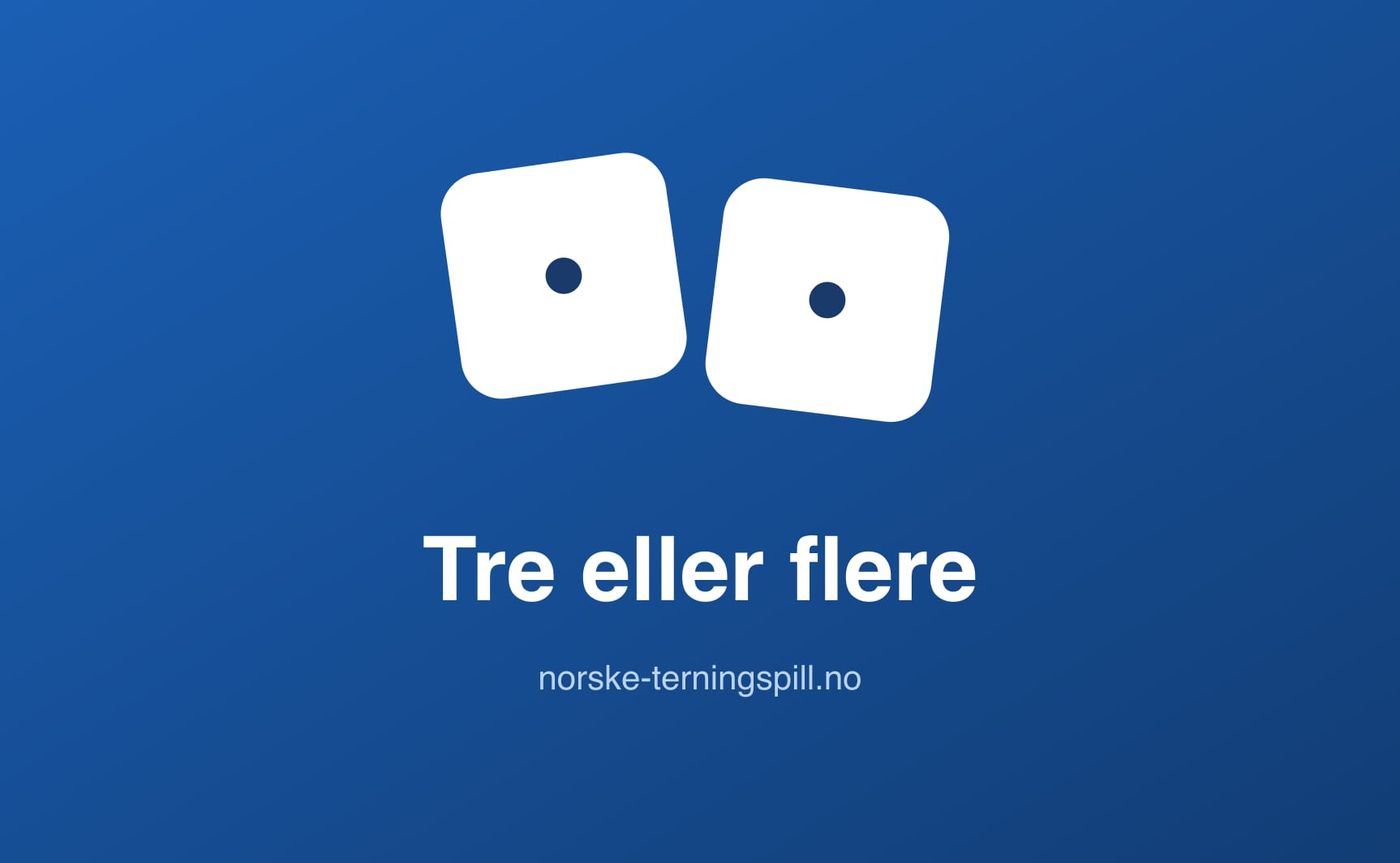 Illustrasjon til Tre eller flere: Spillets gang