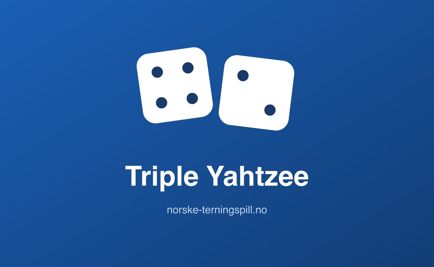 Illustrasjon til Triple Yahtzee: Spillets gang