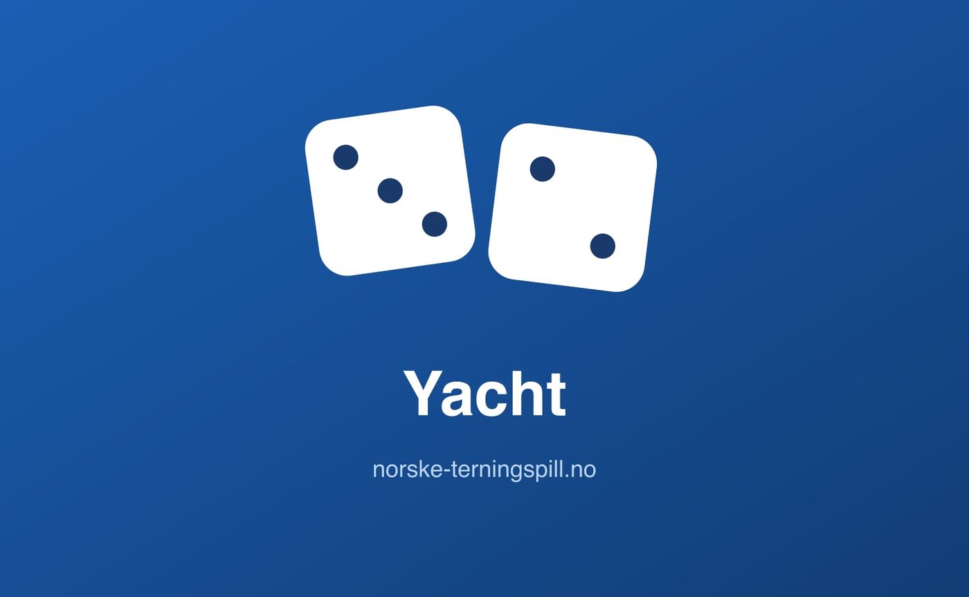 Illustrasjon til Yacht: Spillets gang