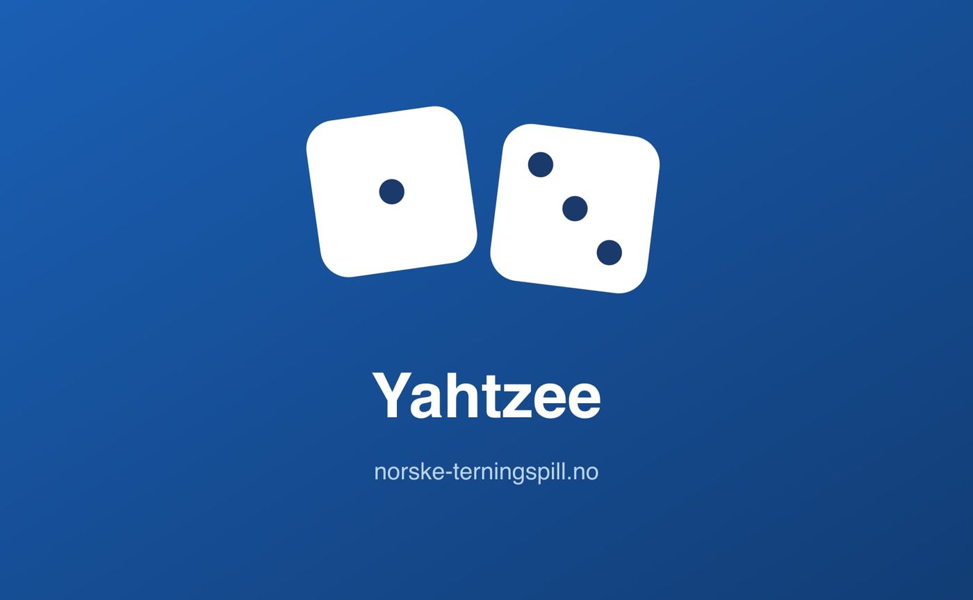 Illustrasjon til Yahtzee: Spillets gang