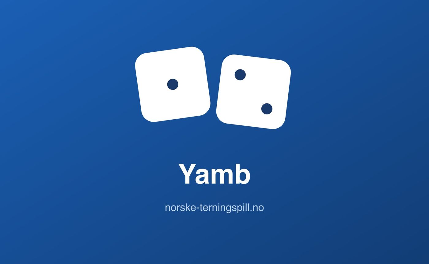Illustrasjon til Yamb: Spillets gang